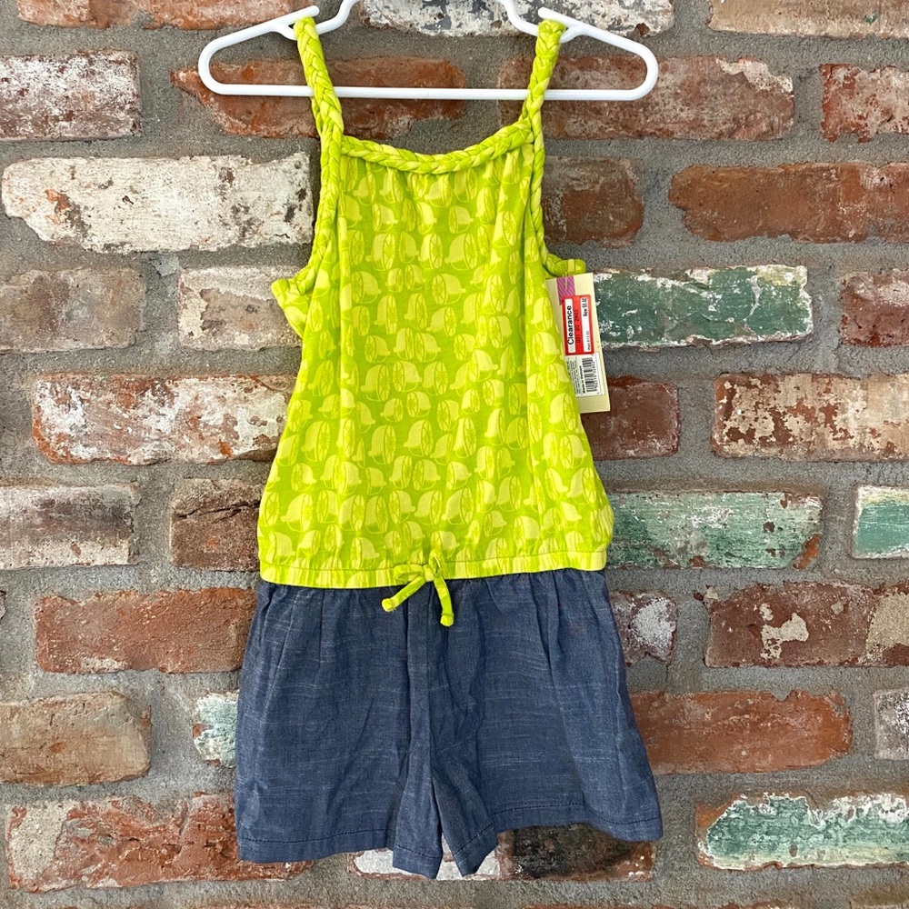 Toddler lime romper